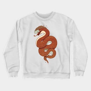 Happy Snake (Orange/retro) Crewneck Sweatshirt